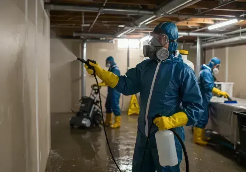 Basement Sanitization and Antimicrobial Treatment process in McDonough County, IL